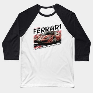 Ferrari 458 Italia Vintage Car Baseball T-Shirt